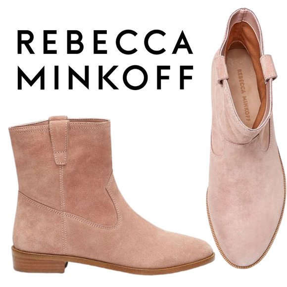 Rebecca Minkoff Shoes - NWOT Rebecca Minkoff Chasidy Suede Booties | Pink